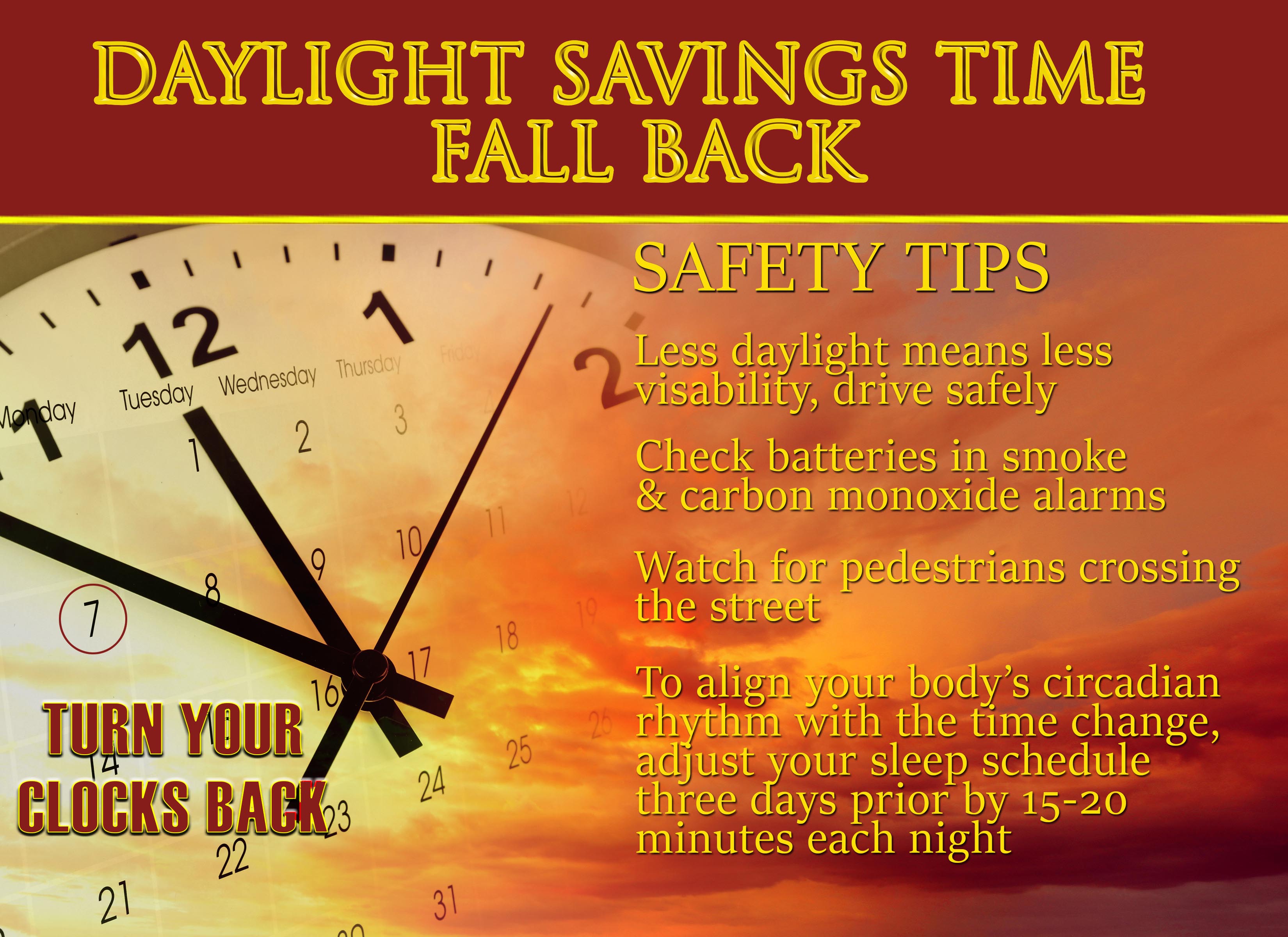 Daylight Savings Time Poster
